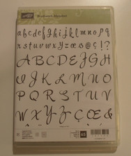 Stampin up Brushwork Alphabet