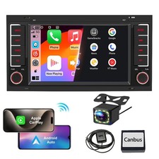 Für VW Touareg Transporter T5 Multivan Android 14 Carplay Autoradio GPS + Kamera
