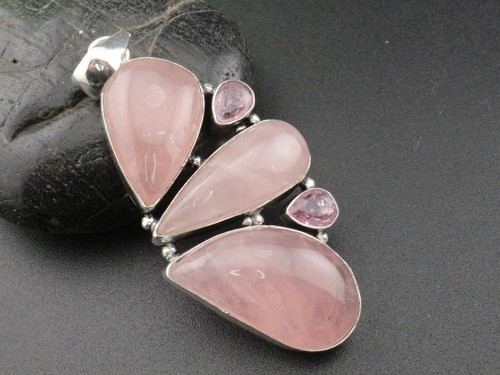Gj69 rosenquarz tropfen rosa - tropfen,