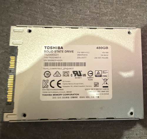 Toshiba 480gb interne - interne, 2,5