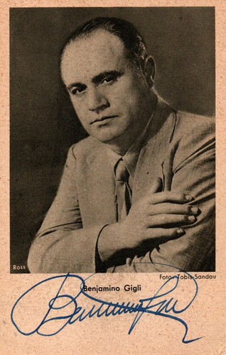 Opera benjamino gigli - opera:,