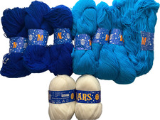 Konvolut 900 g "MARS" Wolle, DDR, Wolpryla, Stricken, Häkeln, Basteln, Vintage