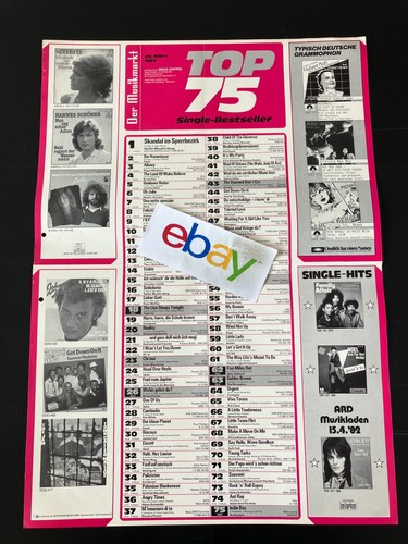Musikmarkt charts plakat vom - plakat,