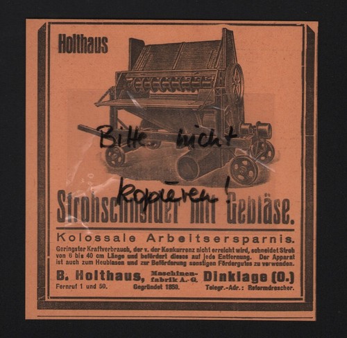 Dinklage werbung 1928 b - dinklage,,