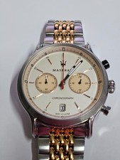 Maserati Legend Kollektion, Herrenuhr, Chronograph, aus Edelstahl und roségold