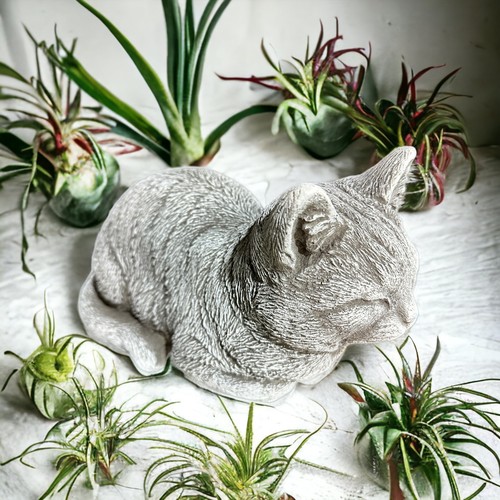 Steinfigur katze mia - steinfigur,