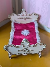 ☛ RARITÄT ☚ BETT ❗Rudolf Szalasi ❗ Puppenstube Puppenmöbel ❗ Rokkoko Stil ❗