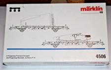 Märklin 4506 2 Flugzeug-Transportwagen mit Bausatz Junkers F13 Rarität 034