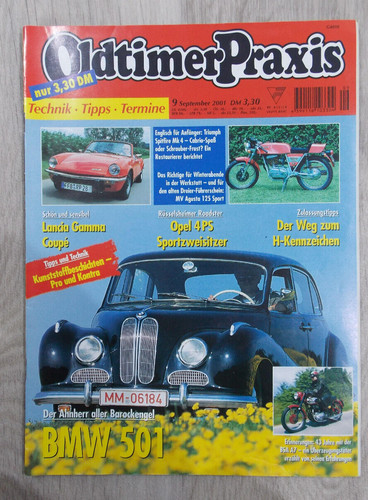 Oldtimer praxis september 2001 - oldtimer,