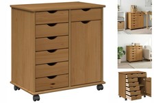 Rollschrank Honigbraun