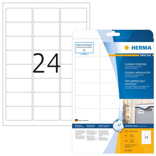 Herma outdoor folien etiketten - herma,
