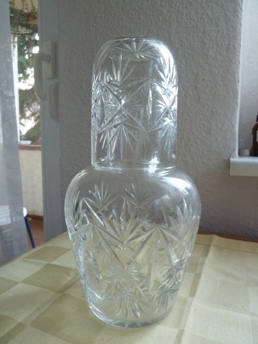 Glaskaraffe mit trinkglas - glaskaraffe,