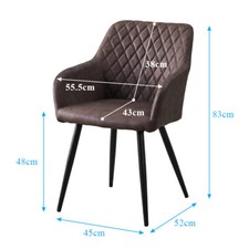 Set von 2 Kunstleder/Samt