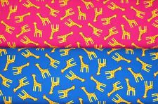  Jersey Stoffe  ♥ Kinderstoffe ♥  Stoffpaket ♥  Giraffen  ♥ Farbwahl