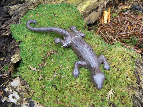 Gartenfigur eidechse groß neu - eidechse,
