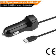 Auto KFZ Ladegerät Adapter Kabel USB Typ-C für Apple iPhone Samsung Google Handy