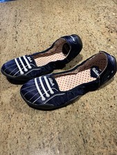 KILLAH Ballerinas Gr.36 🌸TEXTIL Sommer blau-weiß NEU