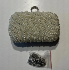 Ivory Hochzeits-Clutch - nur einmal benutzt - wie neu
