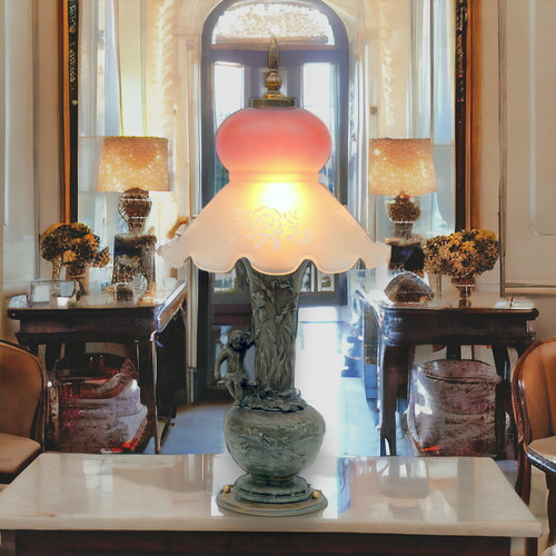 Jugendstil tischleuchte - jugendstil,