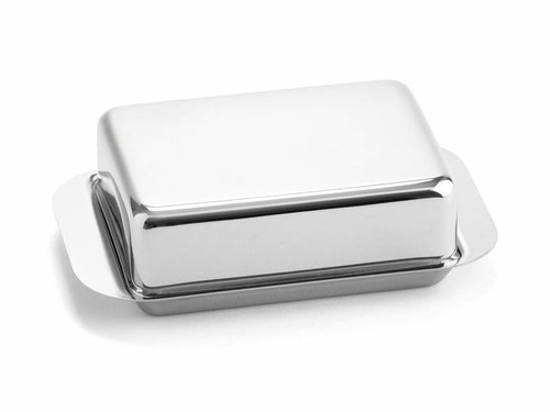Edelstahl butterdose - edelstahl,