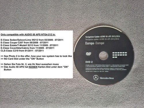 Dvd mercedes navigation audio - navigation,