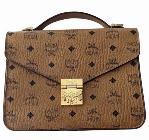 Mcm henkeltasche leder - leder, braun