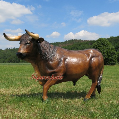 Stier braun figur statue - stier,