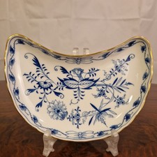 Meissen Nierenschale Zwiebelmuster Goldrand 1. Wahl Porzellan
