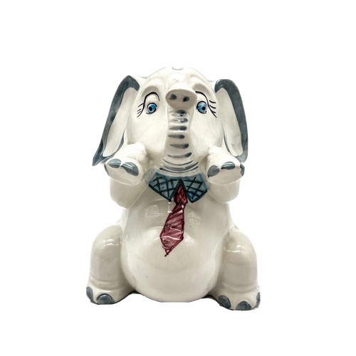 Retro keramik spardose - spardose, elefant