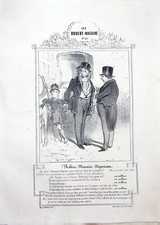 Lithographie Honore Daumier