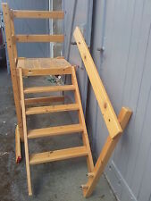 TREPPE mit Treppenabsatz für HOCHBETT  ETAGENBETT Treppenturm Leiter Kiefer .