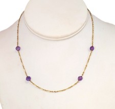 Vintage 14K Gold & Amethyst