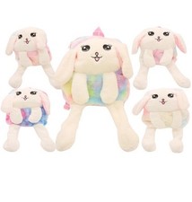 Hasen Rucksack Kinder LED Wackelnde Ohren Weihnachten Weihnachtsgeschenk Plüsch