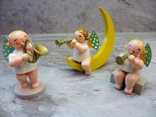 3 musizierende Engel von Wendt und Kühn aus dem Erzgebirge - zum restaurieren