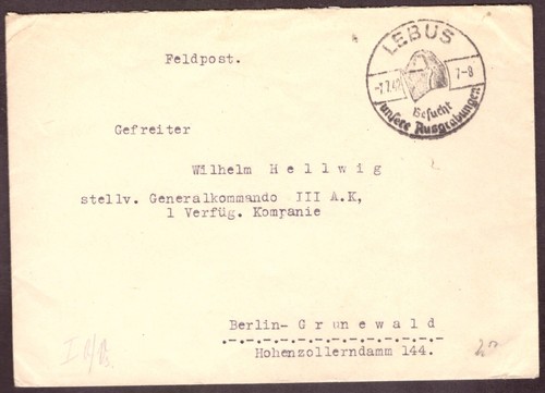 Feldpostbrief 1942 nach