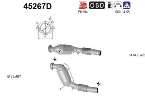 Katalysator für bmw touring - katalysator,