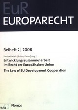 Entwicklungszusammenarbeit im Recht der Europäischen Union = The law of EU devel