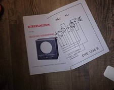 Volksempfänger DKE 38 Batterie Betriebsanleitung + Schaltplan Volksempfanger