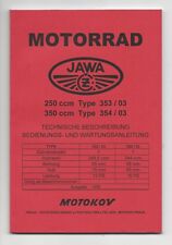 Bedienungsanleitung Jawa 250 / Jawa 350, A 5, techn. Beschreibung