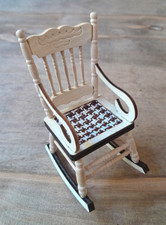 Wichtel Miniatur Möbel Zubehör Mini Schaukelstuhl Deko Stuhl Holz Basteln