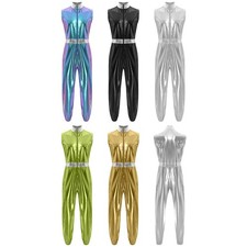 Herren Overall Reißverschluss Outfits Hip Hop Clubkleidung 70er 80er Jahre Bar