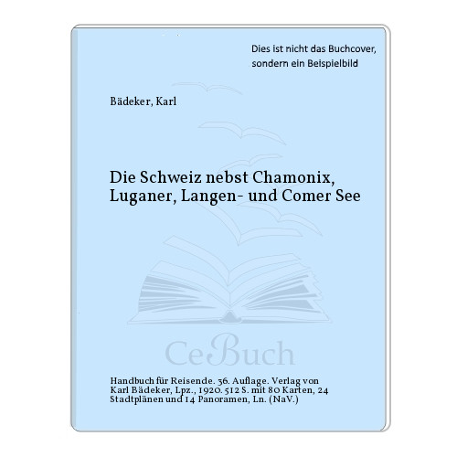 Bädeker karl die schweiz - die,