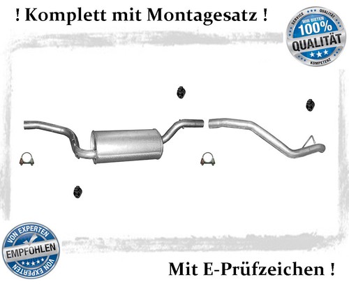Endtopf mit endrohr - endrohr, für