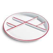 Gmundner Keramik Rubinroter Rand, Fondueteller