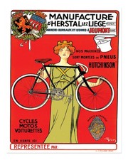 Vintage Fahrrad Werbeplakat