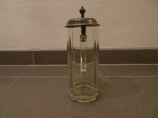 uralter Glas Bierkrug 0,5