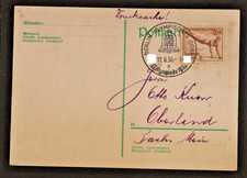 DR MiNr 609 EF Drucksache Sonderstempel olympisches Dorf nach Oberlind (219-52)