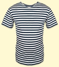 Matrosenhemd Kurzarmshirt 100%Baumwolle Telnjaschka Shirt Ringelshirt Gr 50-56