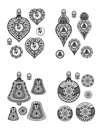 Stempel kugeln weihnachten - stempel,