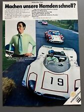 Seidensticker Hemden Porsche 908 Original 1968 Vintage Werbung Reklame advert